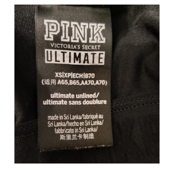 🌿PINK Victoria's Secret Ultimate Unlined Floral Athletic Bra - XS - Picture 5 of 10